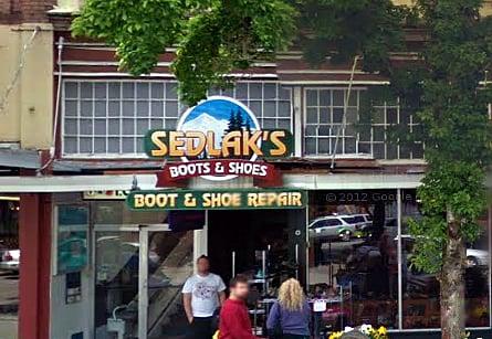 Sedlak's Boots & Shoes store front