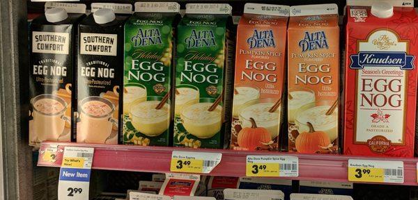 Egg nog is out, so that means Christmas is getting closer!