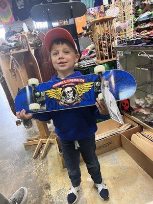 First pro skateboard at mojo Skateboard shop