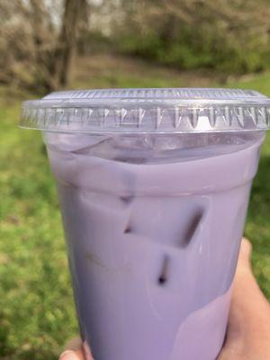 Ube Bubble Tea at Hall of Science eclipse event.