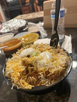 Chicken Biryani , I asked for extra egg