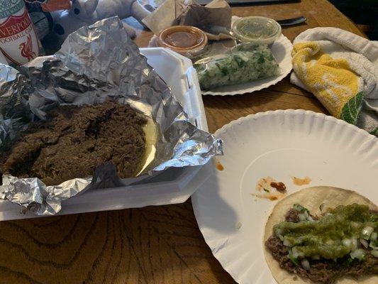 The barbacoa is fantastic. Highly recommend this place.