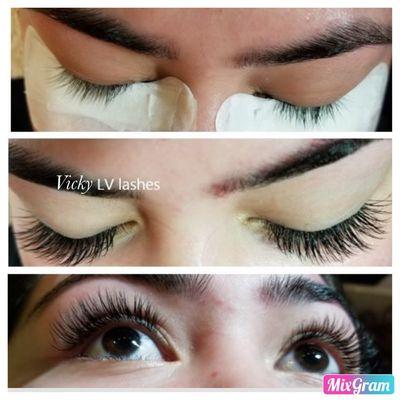 Nature eyelashes extension