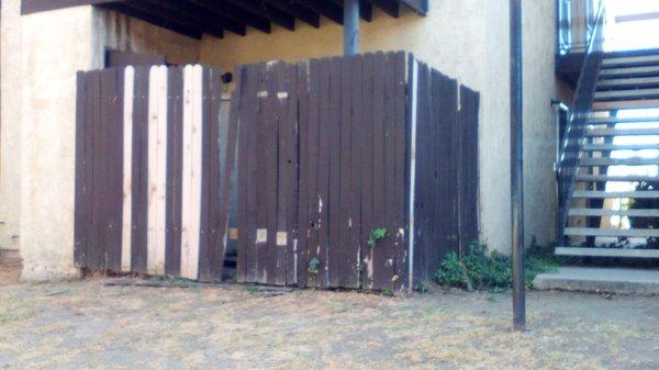 most patio fences are in this condition.