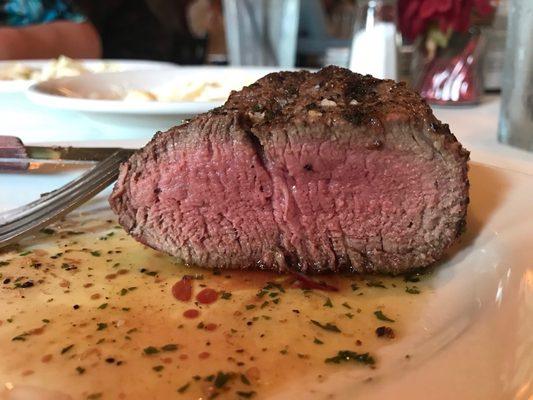 Medium rare filet