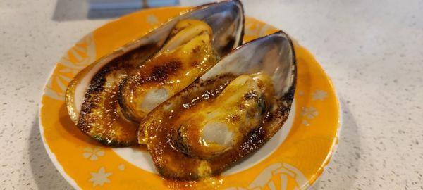 Baked mussels