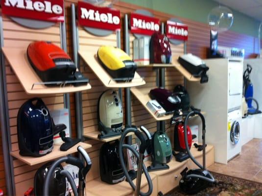 This store has all the Miele models to look at and try.