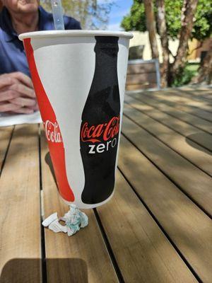 My large tumbler drink, Root Beer.  Actually, quite refreshing.