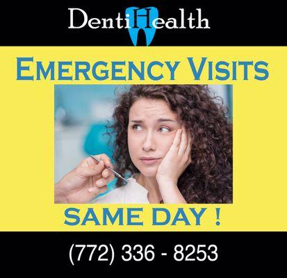 Dental emergencies happen when least expected, call us to schedule appointment with Dr. Cegielski 772-336-8253