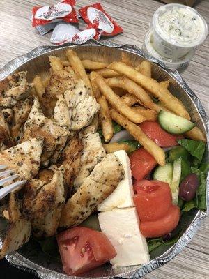 Chicken Souvlaki Plate