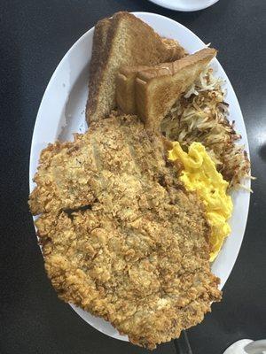 Chicken Fried Steak and eggs