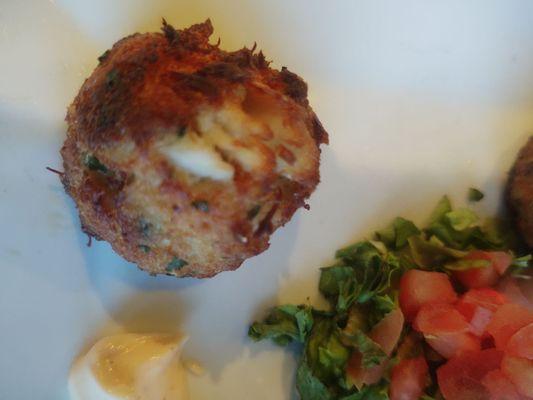 Mini crab cake filled with crab no filler