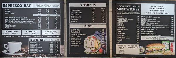 Drink and sandwich menu (Nov 2022)