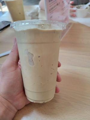 Coffee and peanut butter shake