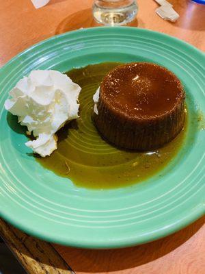 Flan- great but pretty dense