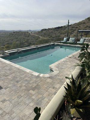 Pool deck installation