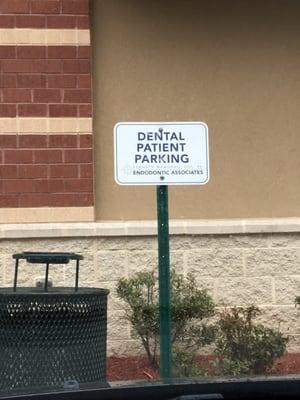 Designated patient parking