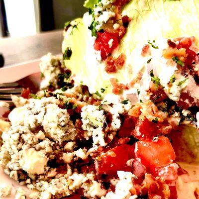 Blue cheese wedge salad