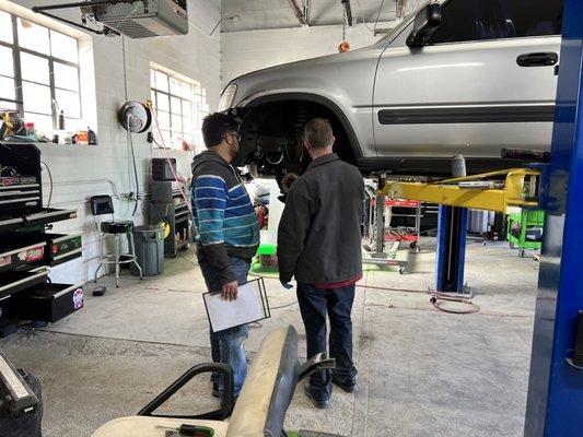 Teaching an Intern Suspension systems