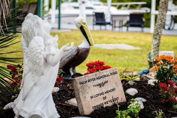 The Memorial Garden at Palm River Mobile Home Park.