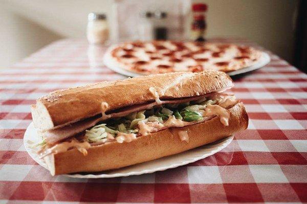 Classic Ham sub & Pepperoni pizza