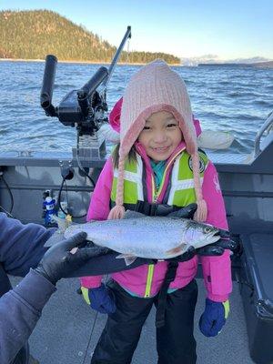 My daughter's first catch ever!