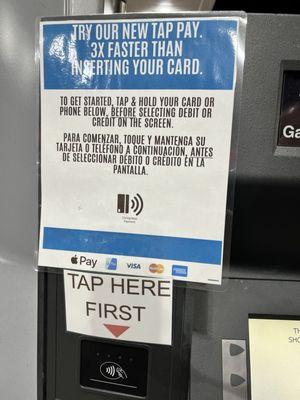 New tap to pay system