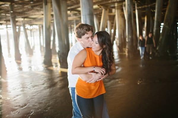 Engagement photo shoot with my hair done by Kelly