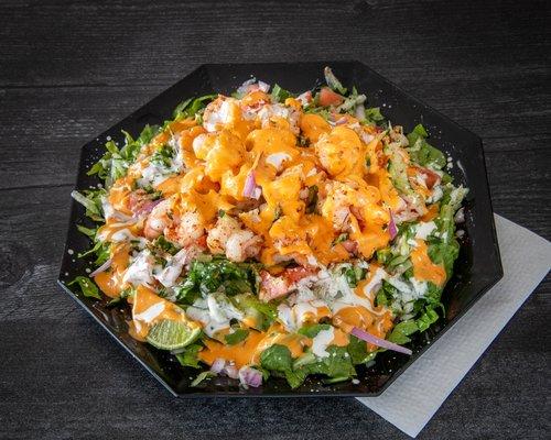 Bang bang grilled shrimp salad .
Best seller .