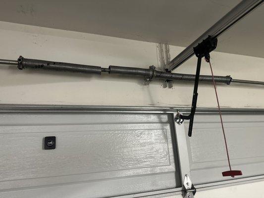 Garage door broken spring