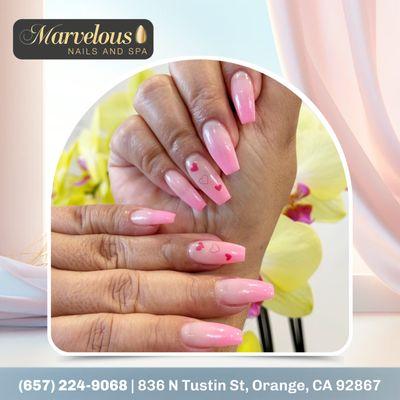 Be bold, be creative, be marvelous with our stunning nail art at Marvelous Nails And Spa!