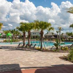 Beautiful community pool at our latest Lake Nona rental