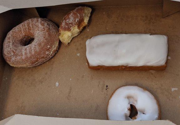 Vanilla Iced Long John Donut! Very tasty!