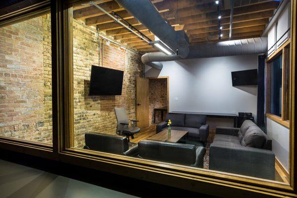 View of focus group room from silent viewing room