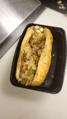 Philly Cheese Steak with 100% steak meat, and many other great plates of food!