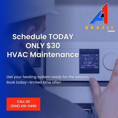 Tune Up to get your heating system ready for the winter! Give us a call today