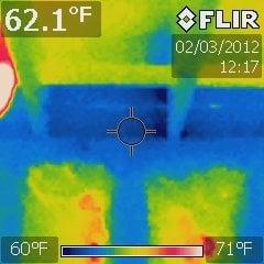 Infrared imaging, Missing Insulation