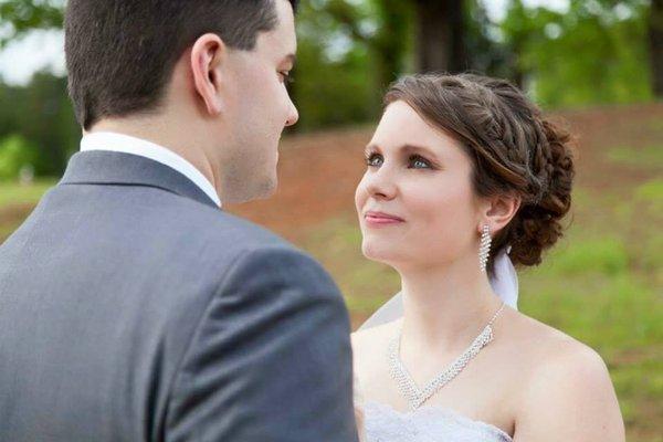 The Beautiful Rachel on her Wedding Day! Hair by Angela. Reserve today: (770) 772-0510