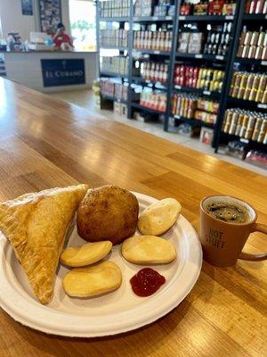 Pastelito and cafesito