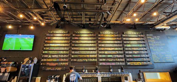 Huge on tap selection, mostly their beers!