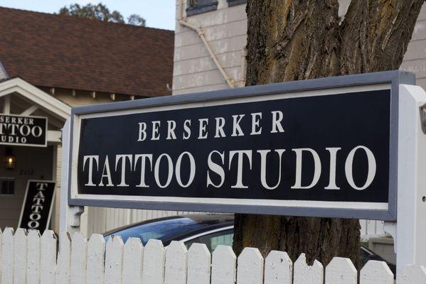 Tattoo Shop street sign