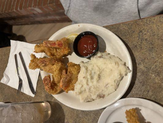 Jumbo shrimp dinner.