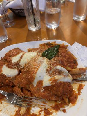 Chicken Parmigiana with Vodka Sauce