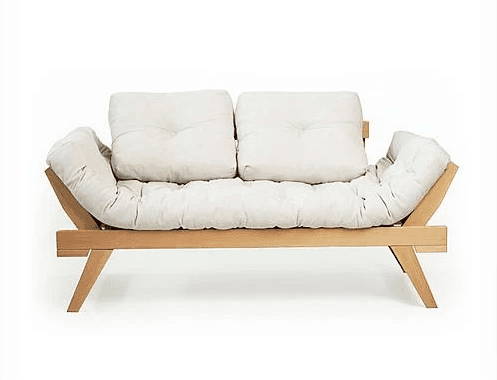 Lykke Lounge Daybed Sofa Solid Beech Wood Hand Rub Natural Oil Finish (Natural)