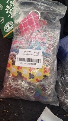 bag of keychains