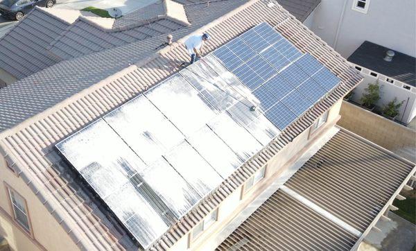 Cleaning Solar Panels