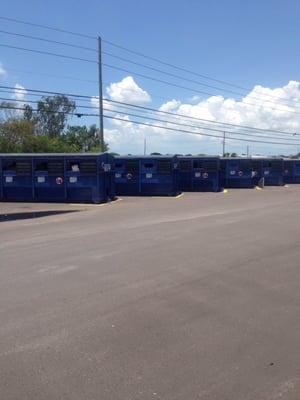 New mixed recycling bin's, makes for an easier disposal.