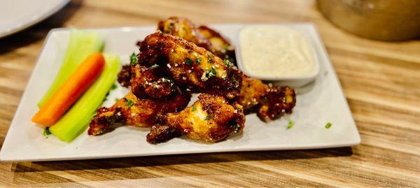 Appetizer: The Parmesan and Herb Chicken Wings