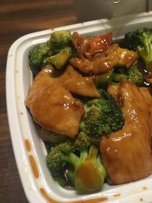 Chicken and broccoli