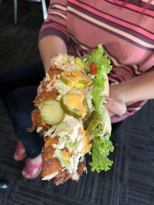 Buffalo fish sando